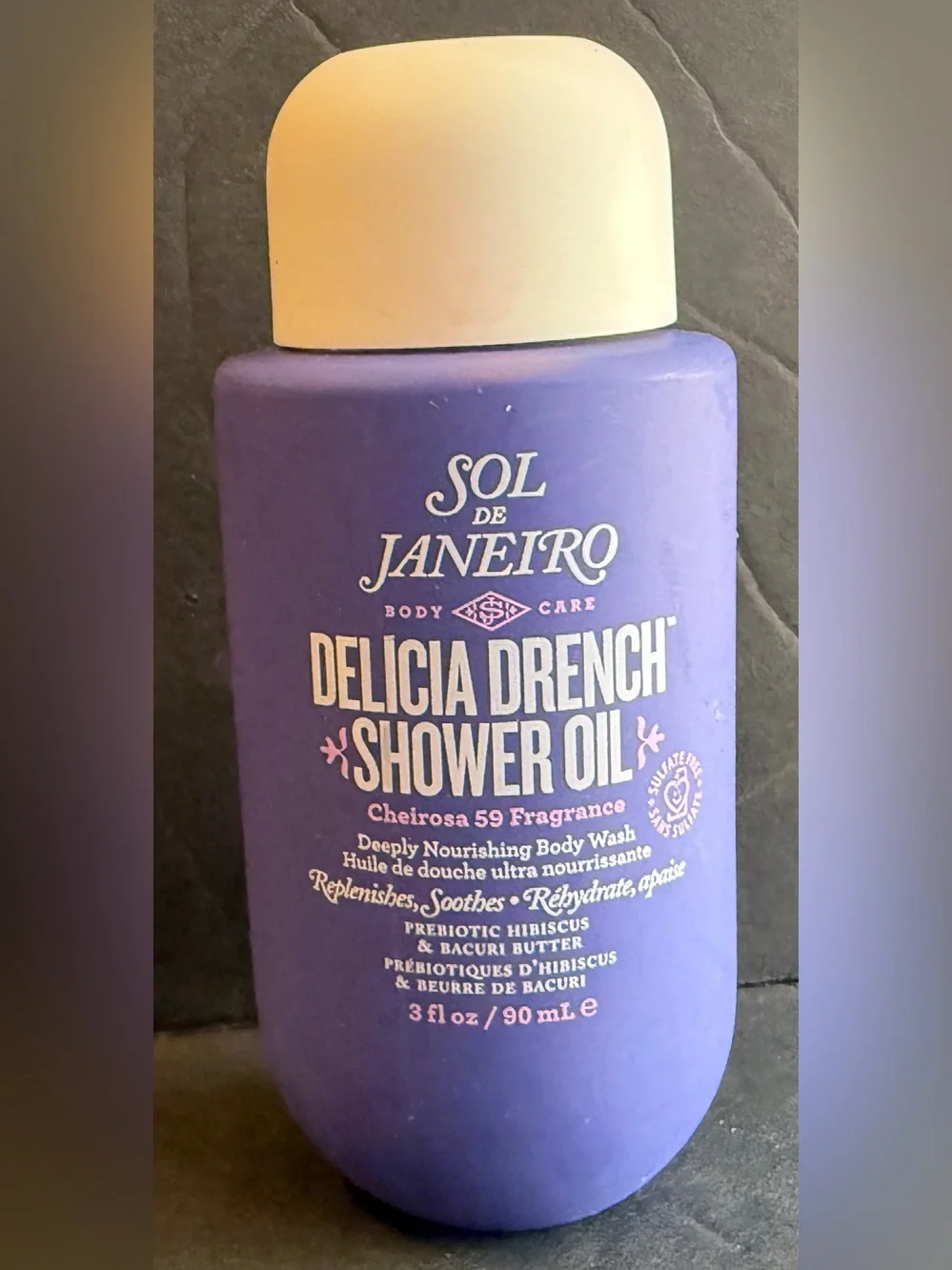 NEW Sol de Janeiro Delicia Drench Shower Oil Cheirosa 59 3 Oz 90mL Authentic